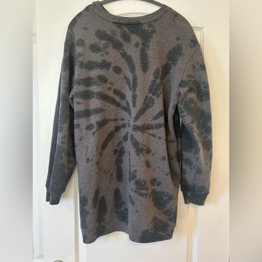 GUC Zella Womens Oversized Spiral Tie Dye Sweater Dress with Pockets Size M - Picture 2 of 8